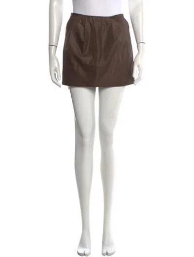 Pre-owned Marni Wool Mini Skirt In Brown