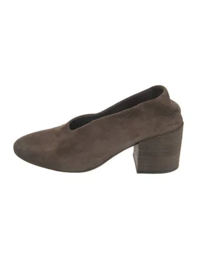 Pre-owned Marsèll Suede Pumps In Brown