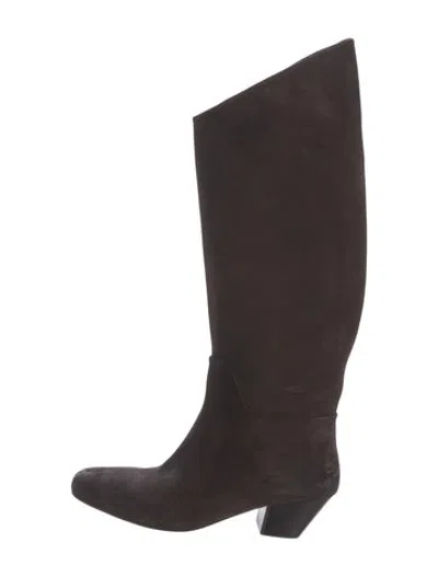 Pre-owned Marsèll Suede Riding Boots In Brown