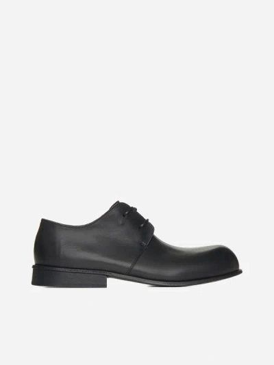 Marsèll Leather Derby Shoes In Black