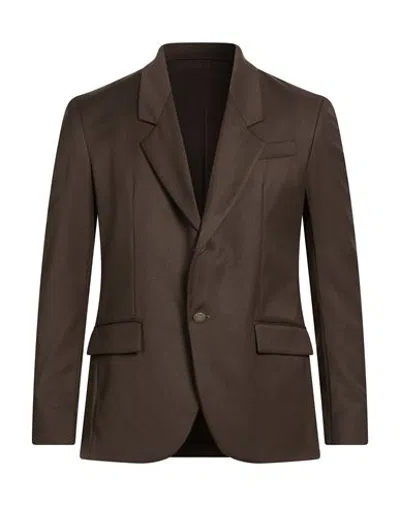 Marsēm Man Blazer Dark Green Size 40 Polyester, Viscose, Elastane In Brown