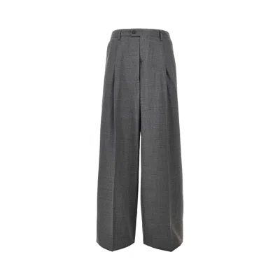 Marsēm Marsem Wool-blend Pants With Dart In Gray