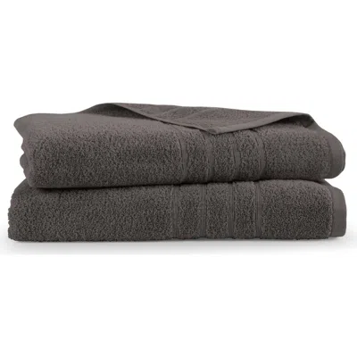 Martex Ultimate 2-piece Bath Towel Set In Gray