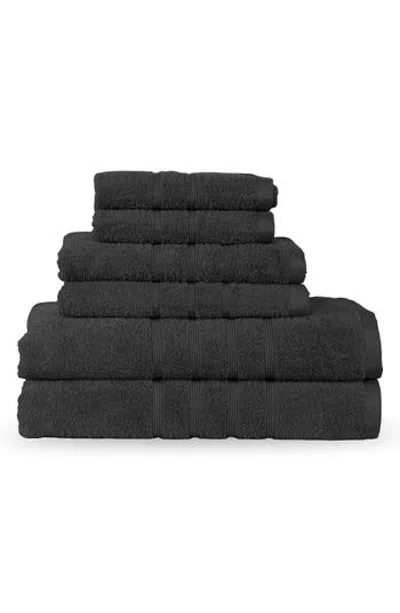 Martex Ultimate 6-piece Towel Set In Black