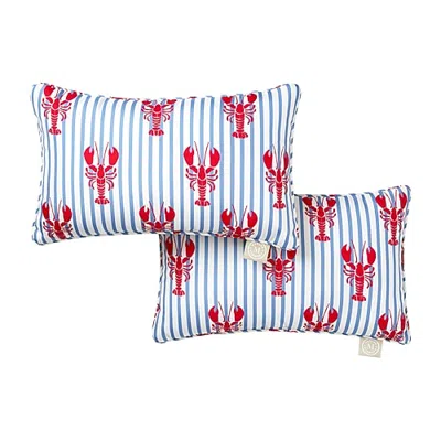 Martha Stewart Americana Lobster 2-pc. Rectangular Throw Pillow In Blue
