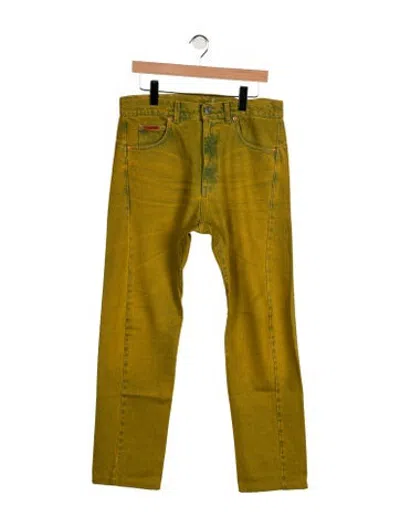Pre-owned Martine Rose Straight-leg Jeans In Green