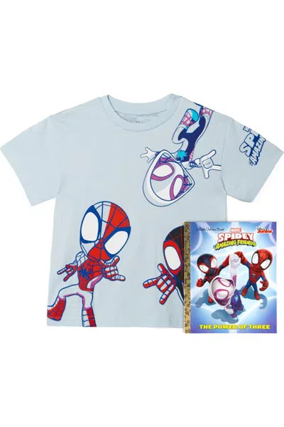 Marvel Spidey And His Amazing Friends Short Sleeve T-shirt (toddler & Little Kid) In Gray