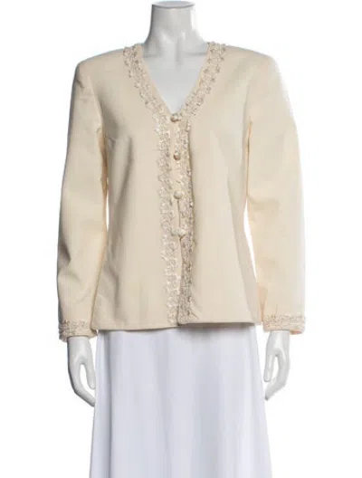 Pre-owned Mary Mcfadden Vintage 1990's Jacket In Neutrals