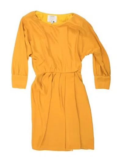 Pre-owned Mary Mcfadden Vintage Long Dress In Yellow