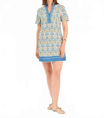 Mary Square Women's Brenda Short Sleeve Dress In Ashdown Abbey In Multi