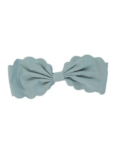 Pre-owned Marysia Scalloped Accent Top W/ Tags In Blue