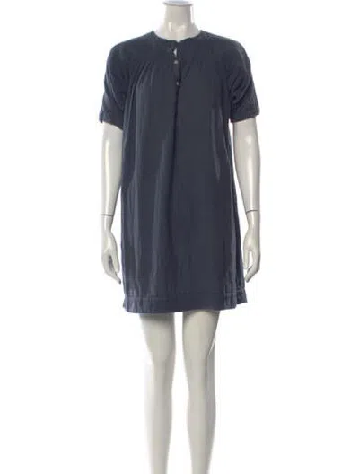 Pre-owned Masscob Mini Dress In Blue