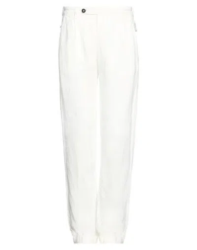 Massimo Alba Man Pants Off White Size 30 Linen