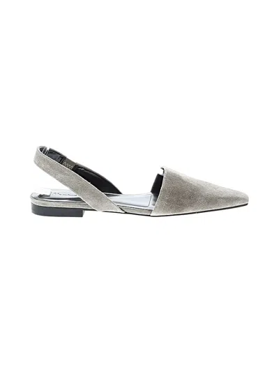 Pre-owned Massimo Dutti Flats In Silver