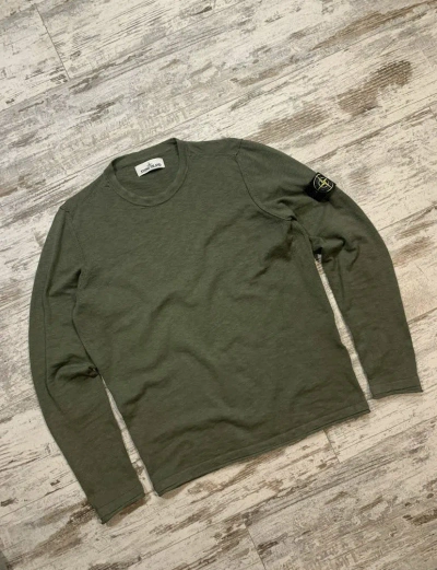 Pre-owned Massimo Osti Stone Island Sweatshirt With Patch Luxury Green 00s