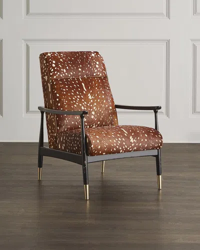 Massoud Elisabeth Hair Hide Accent Chair