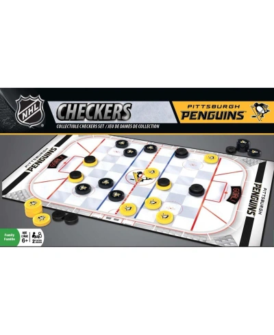 Masterpieces Puzzles Kids' Pittsburgh Penguins Checkers In Yellow