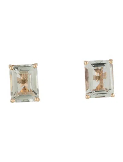Pre-owned Mateo 14k Prasiolite Stud Earrings In Multicolor