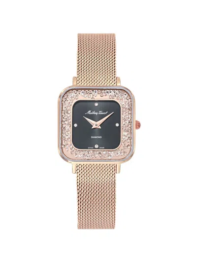 Mathey-tissot Gemina Crystal-embellished 28mm Watch In Purple