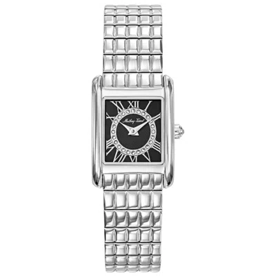 Mathey-tissot Women's Lolly Black Dial Watch In Silver