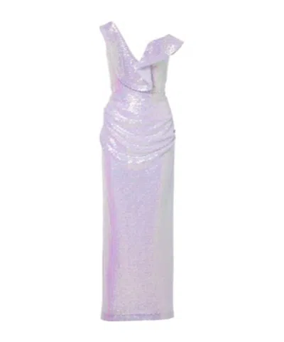 Maticevski Requiem Sequined Gown In Purple