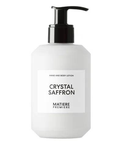 Matiere Premiere Matière Première Crystal Saffron Body Lotion 300 ml In Transparent