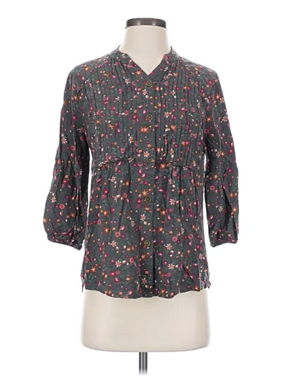 Pre-owned Matilda Jane 3/4 Sleeve Blouse In Gray