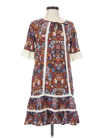 Pre-owned Matilda Jane Casual Dress In Brown