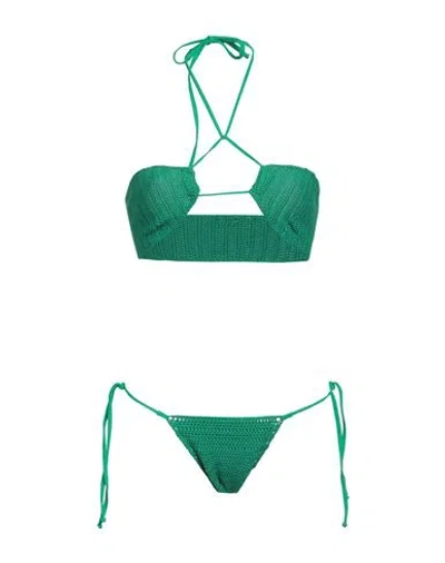 Matinee Matineé Woman Bikini Emerald Green Size L Cotton