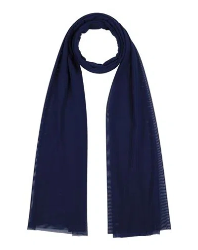 Matinee Matineé Woman Scarf Navy Blue Size - Polyamide, Elastane