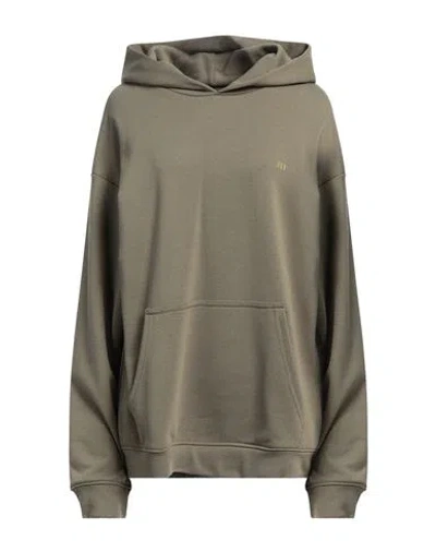 Matinee Matineé Woman Sweatshirt Military Green Size M Cotton, Polyamide In Green