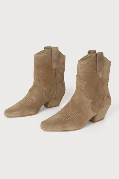 Matisse Women's Arlo Booties In Taupe Suede In Brown