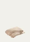 Matouk Orla Cotton-wool Throw Blanket In Champagne