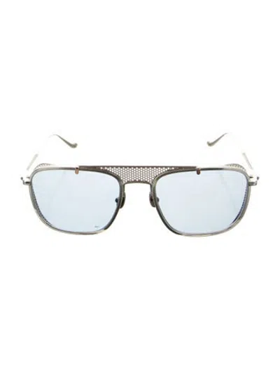 Pre-owned Matsuda Aviator Tinted Sunglasses In Metallic/silver