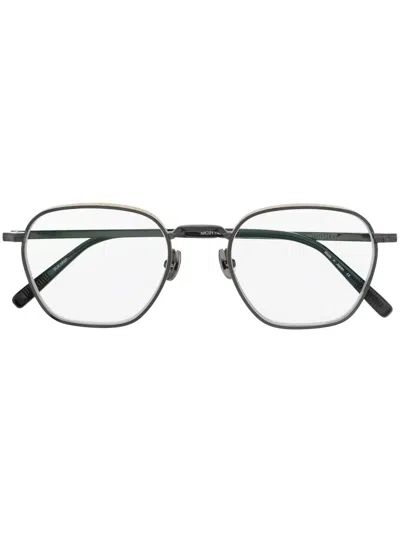 Matsuda Logo-engraved Square-frame Glasses In Black