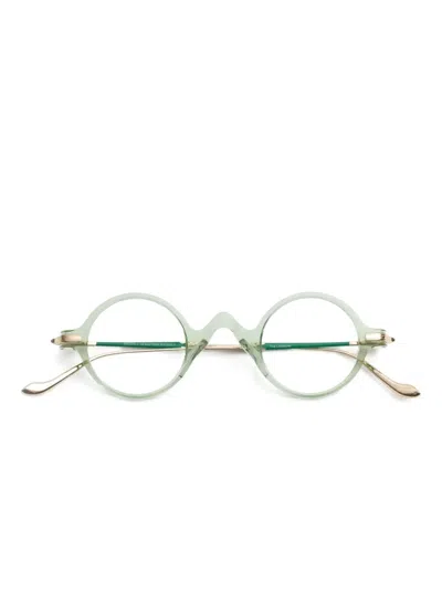 Matsuda The Life Saver Round-frame Glasses In Green