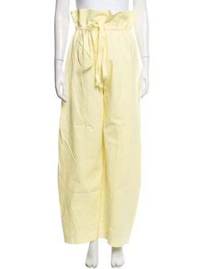 Pre-owned Matteau Wide Leg Pants W/ Tags In Yellow
