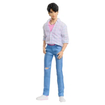 Mattel K-pop Demon Hunter Core Jinu 12-inch Articulated Fashion Doll Action Figure In Blue