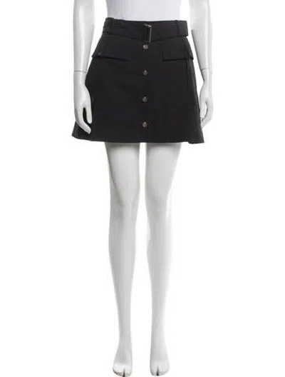 Pre-owned Matthew Bruch Mini Skirt In Black