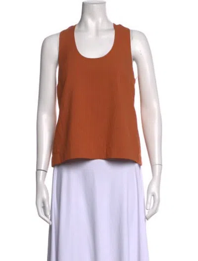 Pre-owned Matthew Bruch Scoop Neck Sleeveless Top W/ Tags In Orange