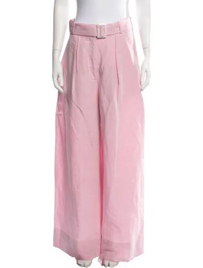 Pre-owned Matthew Bruch Wide Leg Pants In Pink