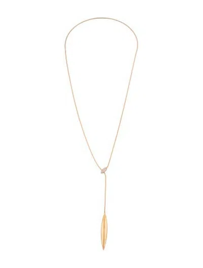 Pre-owned Mattia Cielo 18k Diamond Lariat Necklace In Multicolor