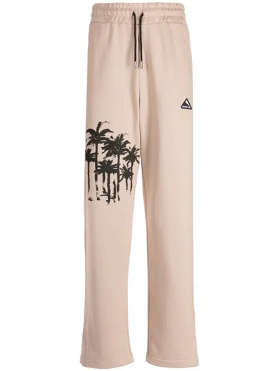 Mauna Kea Logo-appliqué Cotton Track Pants In Brown