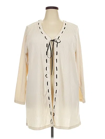 Pre-owned Maurices Cardigan Sweater In Ivory