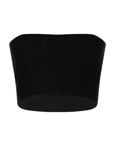 Mauro Grifoni Grifoni Woman Top Black Size 4 Viscose, Polyamide
