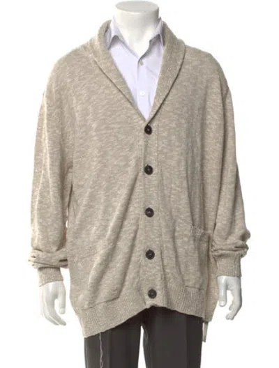 Pre-owned Maus & Hoffman Linen Collar Cardigan W/ Tags In Neutrals