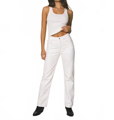 Mavi Anika Straight Jean In White