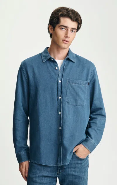 Mavi Button-up Long Sleeve Shirt In İndigo In Blue