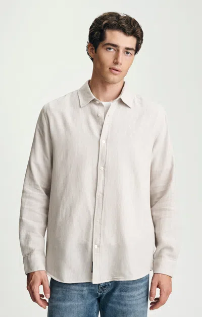 Mavi Button-up Long Sleeve Shirt In Silver Lining In Gray