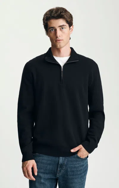 Mavi Half Zip Sweater In Black